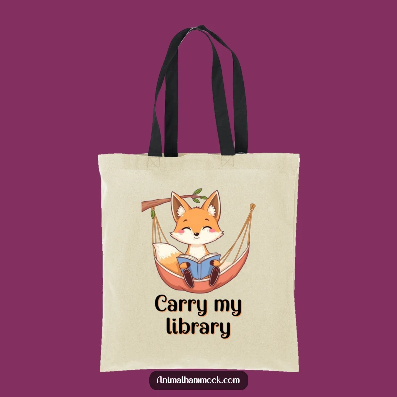 Funny Fox Hammock Tote Bag - Carry Your Books in Cozy Style Gift