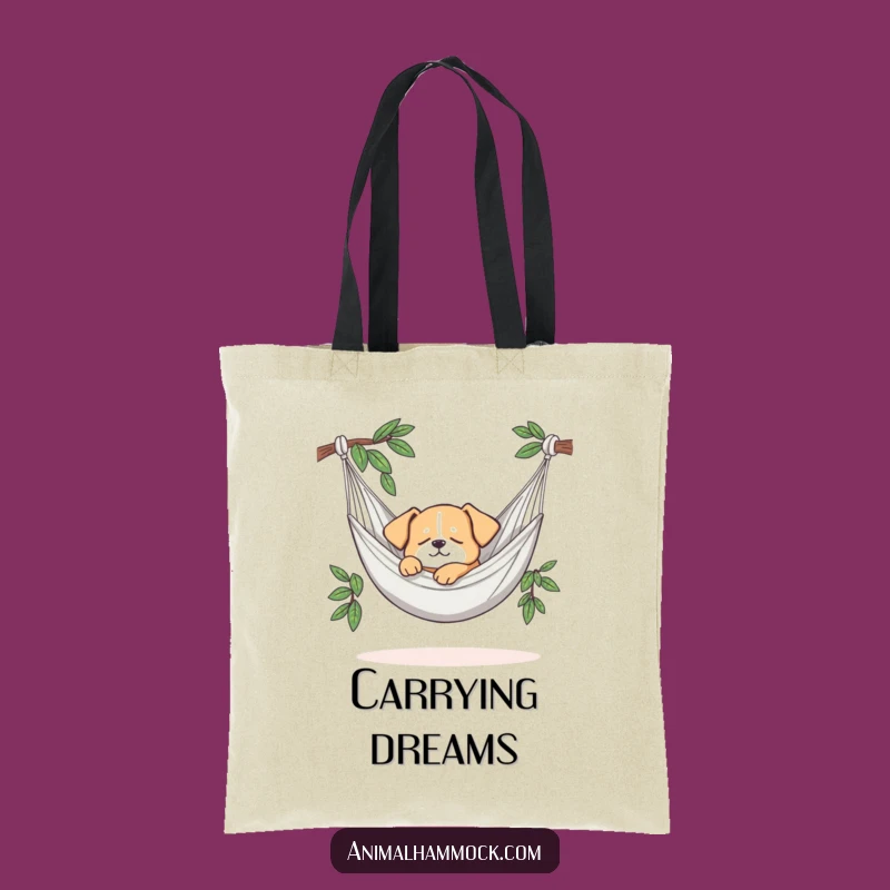 Funny Dog Hammock Tote Bag: Carry Your Relaxation with This Hilarious Accessory!