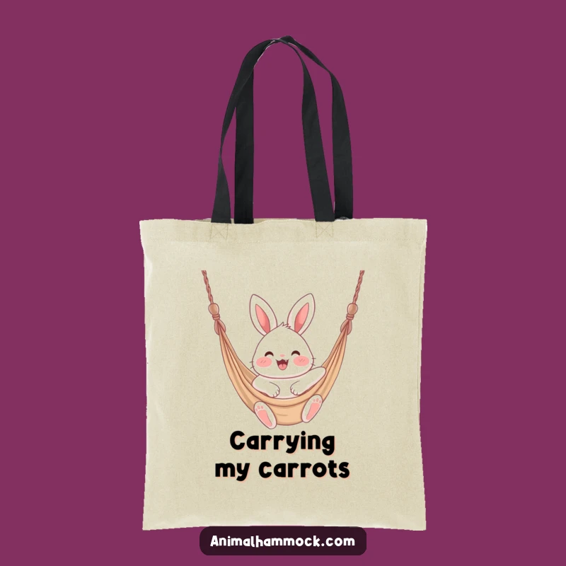 Funny Bunny Hammock Tote Bag - Carry Fun & Joy Everywhere Gift
