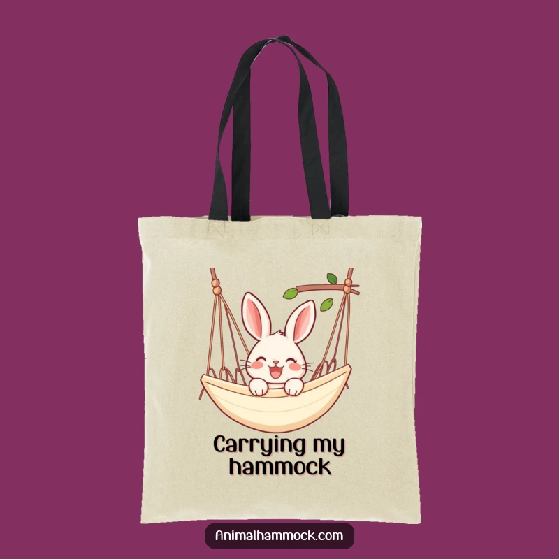 Funny Rabbit Hammock Tote Bag - Carry Your Chill, Stylish Gift!
