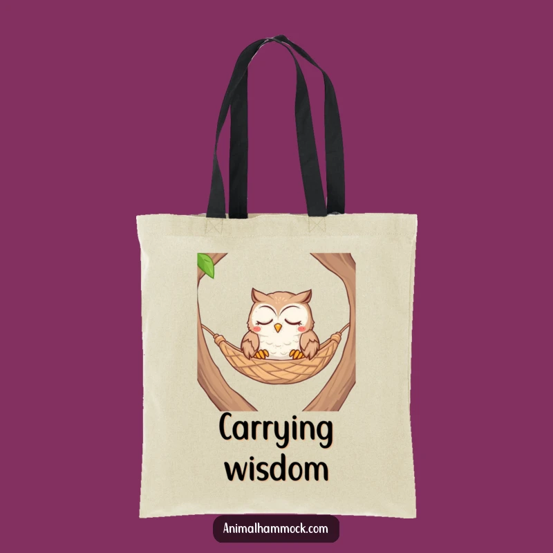 Funny Owl Hammock Tote Bag - Carry Serenity in Cozy Style Gift