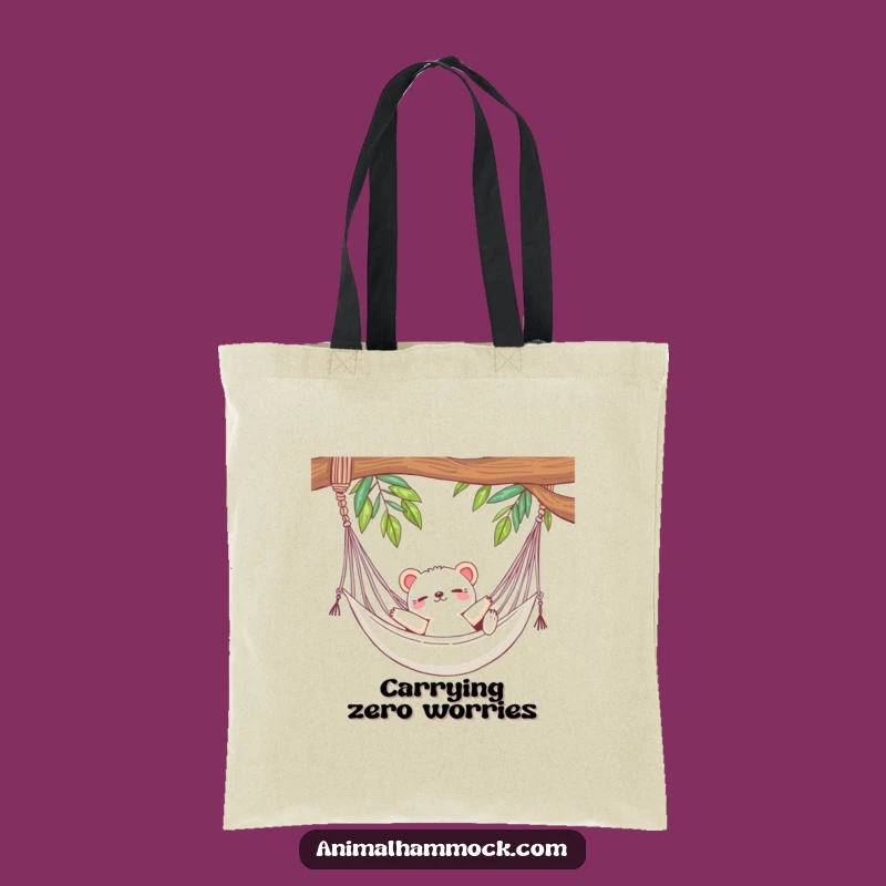 Funny Cute Animal Hammock Tote Bag - Carry Your Calm!