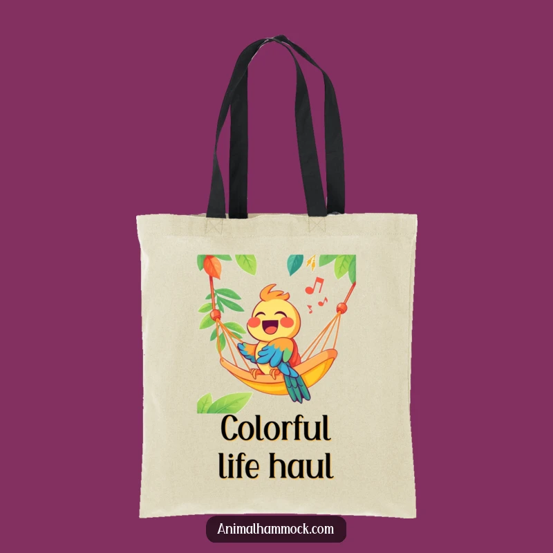 Funny Parrot Hammock Tote Bag - Carry Your Essentials with Tropical Flair