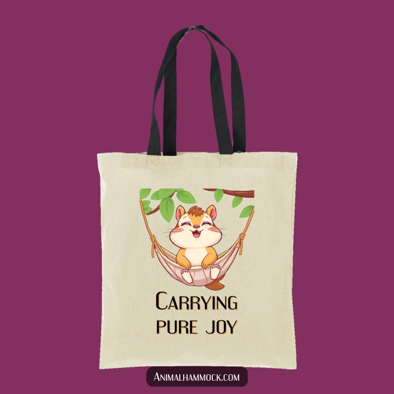 Funny Chipmunk Hammock Tote Bag: Carry Your Day with Giggles and Style