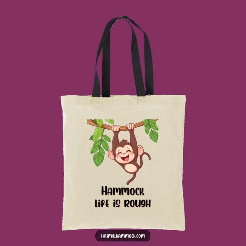 Funny Monkey Hammock Tote Bag: Giggles Guaranteed, Your Go-To Funny Gift Accessory