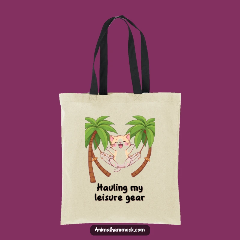 Funny Cat Hammock Tote Bag: Carry Your Vacation Vibes, a Hilarious Funny Gift